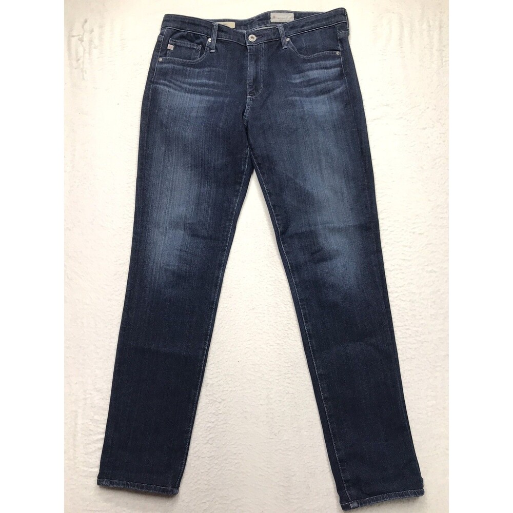 ADRIANO GOLDSCHMIED Prima Jean Women 30R(32x29) Mid Rise Cigarette Dark Wash